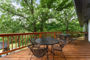 Enjoy beautiful views at one of the two outdoor dining areas